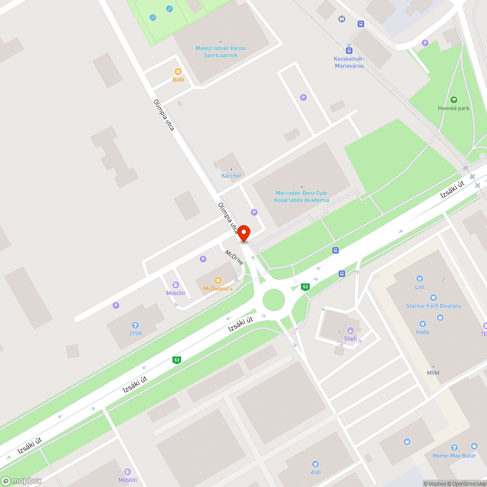 Járdahiba bejelentés helye