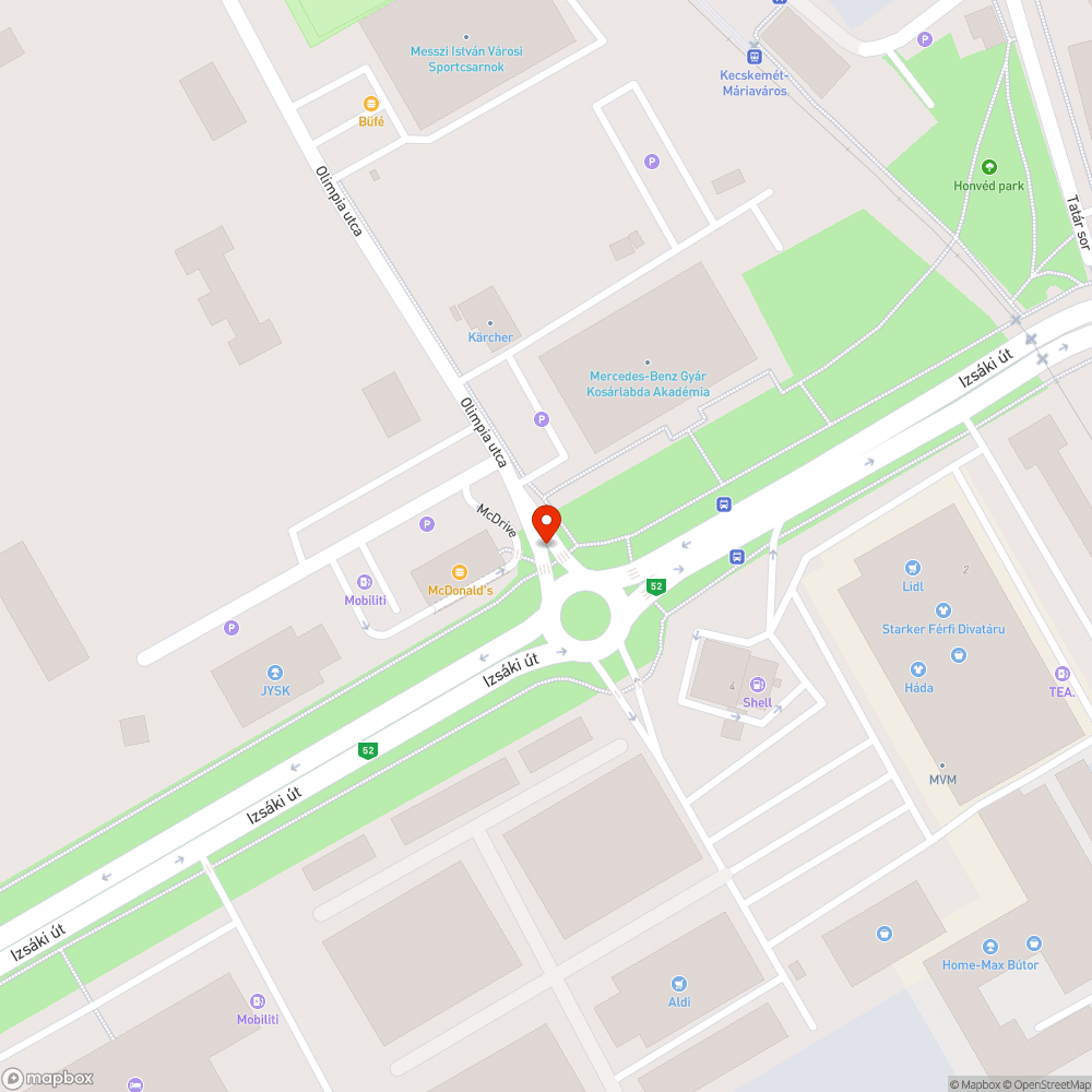 Töredezett átkelő bejelentés helye