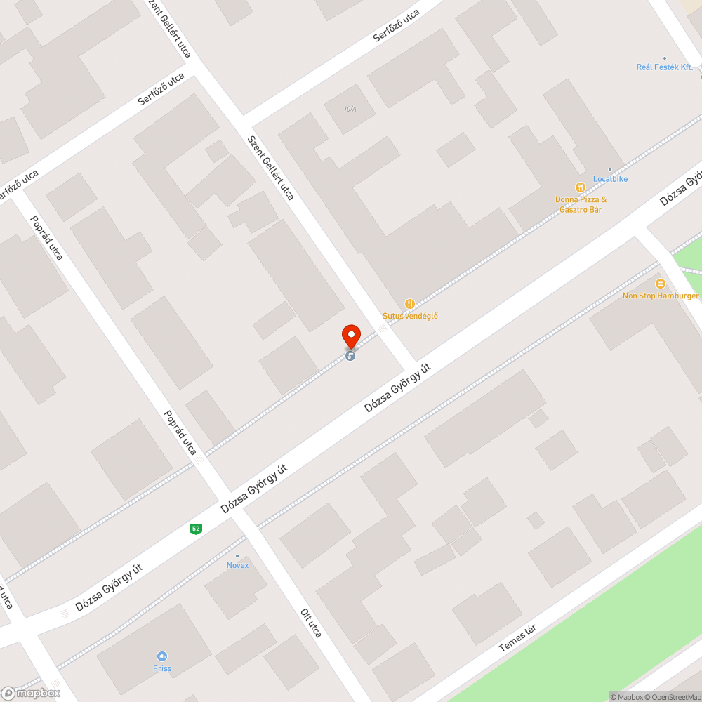 Eldugult lefolyó bejelentés helye