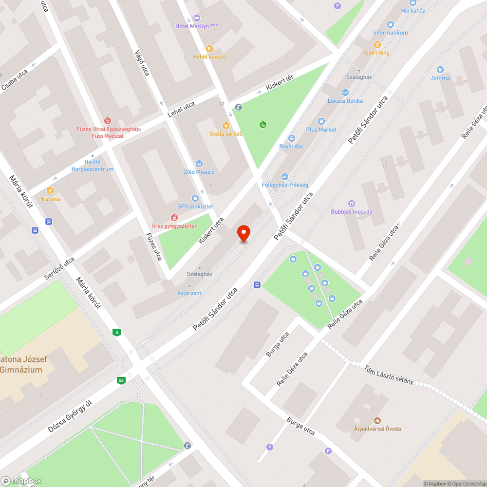 Eldeformált szemetes bejelentés helye