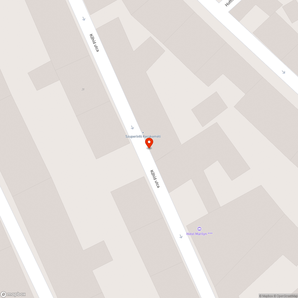 Megsüllyedt fedlap bejelentés helye