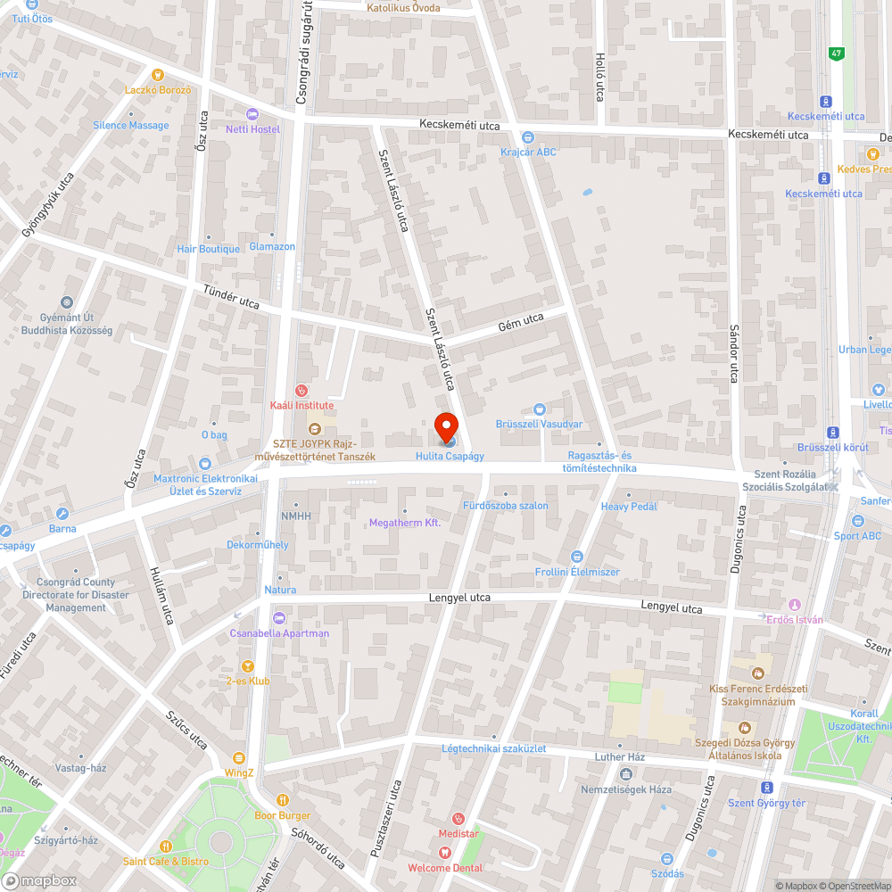 Kövek a ház előtt bejelentés helye