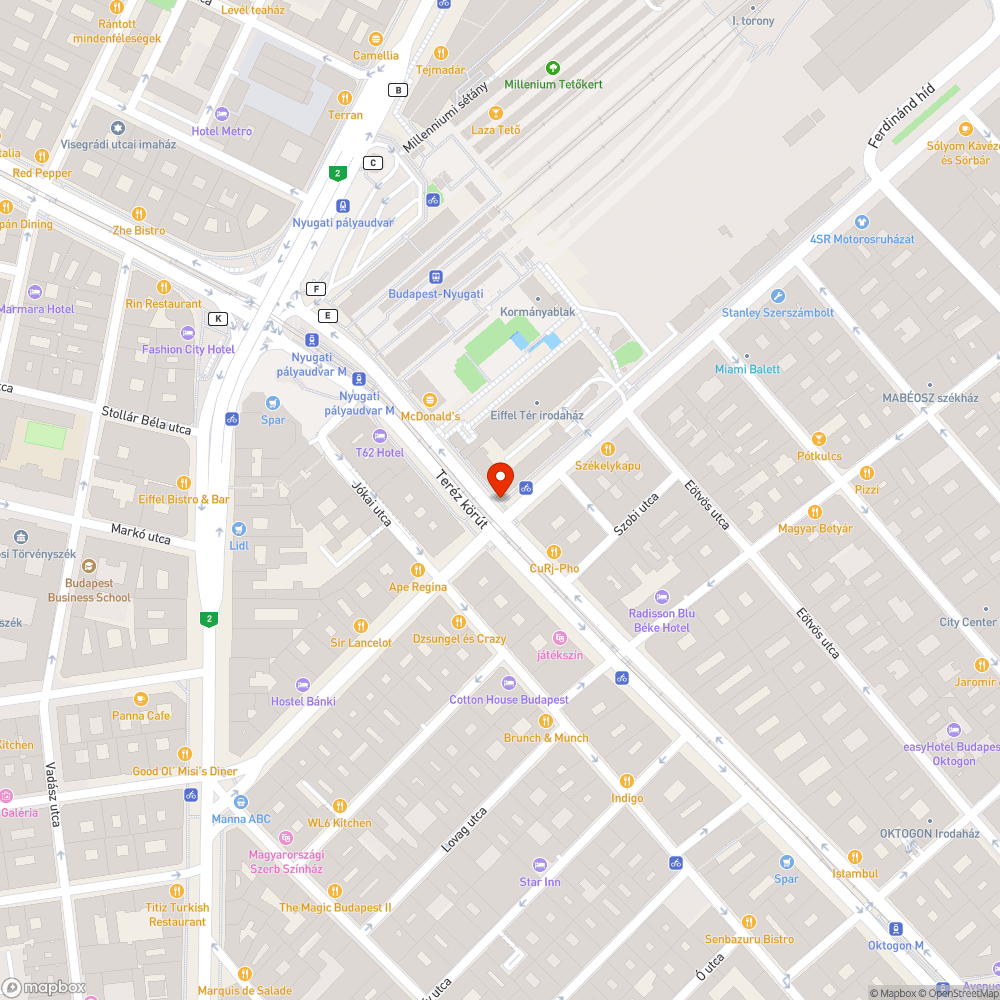 Rossz állapotú csatornafedő bejelentés helye