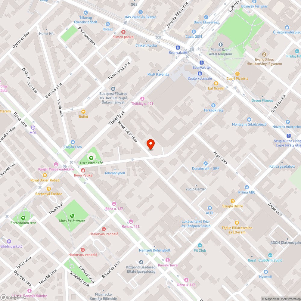 kiszáradt fa és szemét bejelentés helye