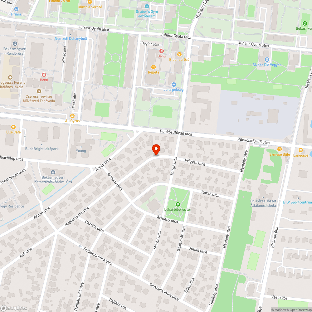 Eldugult víznyelő bejelentés helye