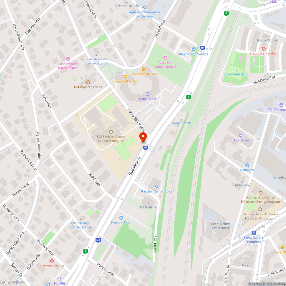 Összefirkált telefonfülke Dayka - Budaörsi bejelentés helye