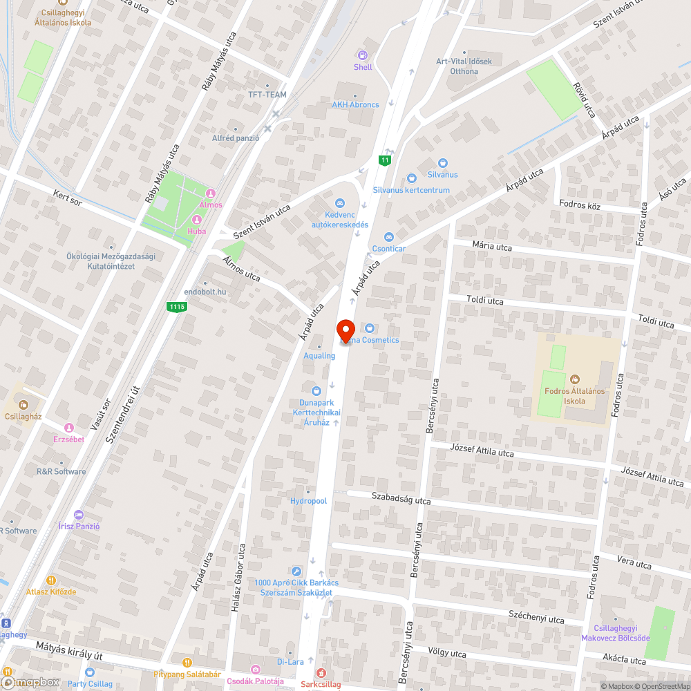 Töredezett, javítási hibás útszakasz - nyomvonalon bejelentés helye