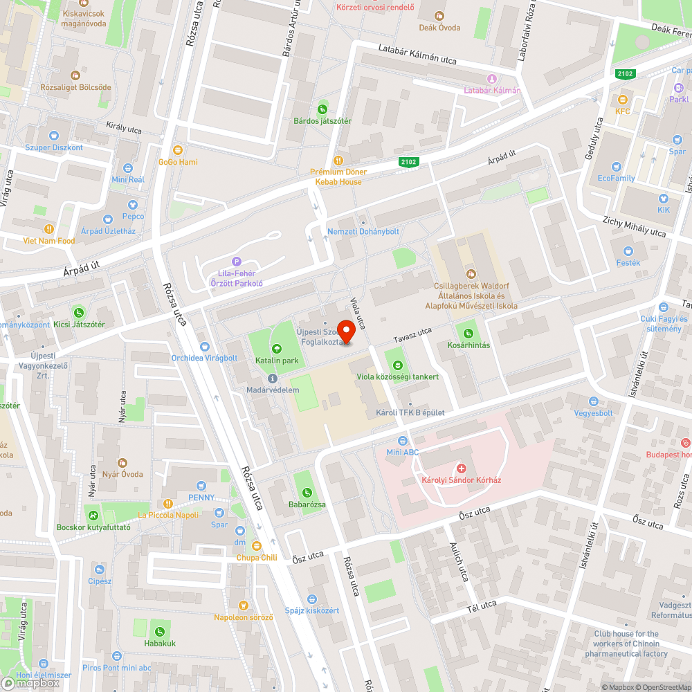 Zöldteruleten parkolas bejelentés helye