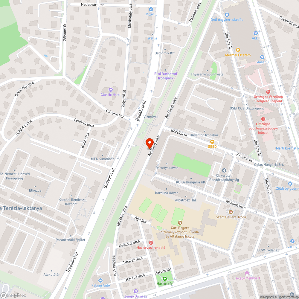 Parkolás bejelentés helye