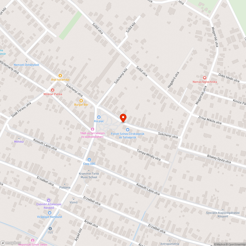 Vízmosás bejelentés helye