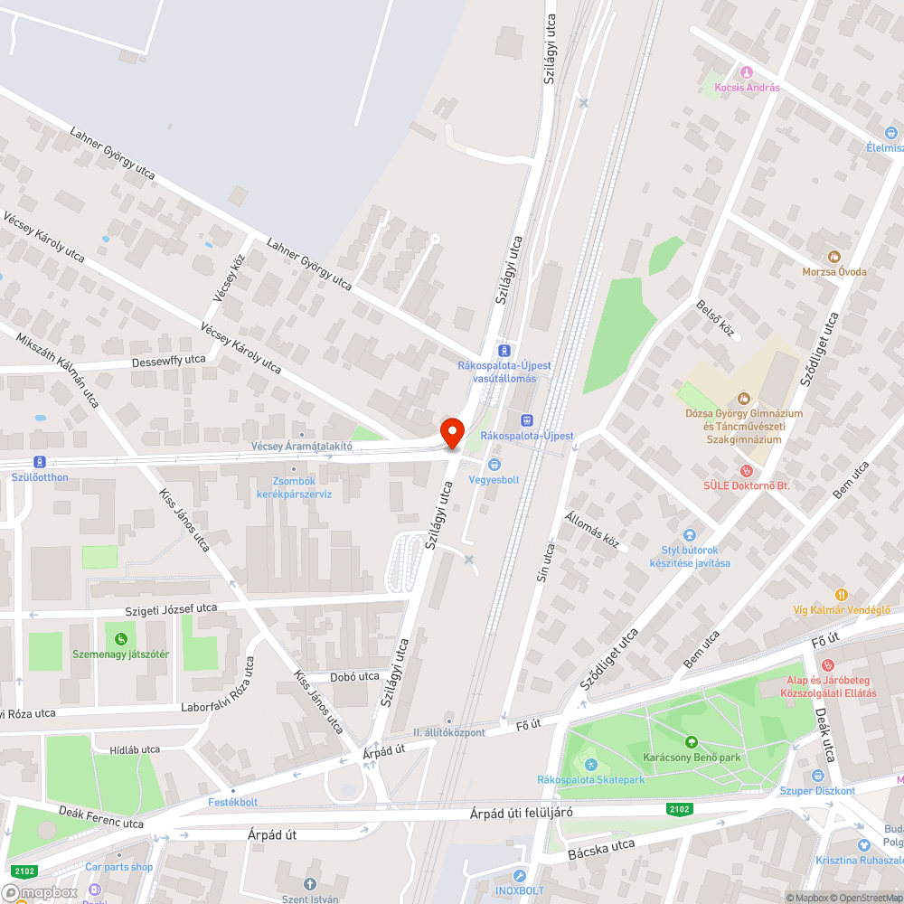 Letört jelzőlámpa bejelentés helye