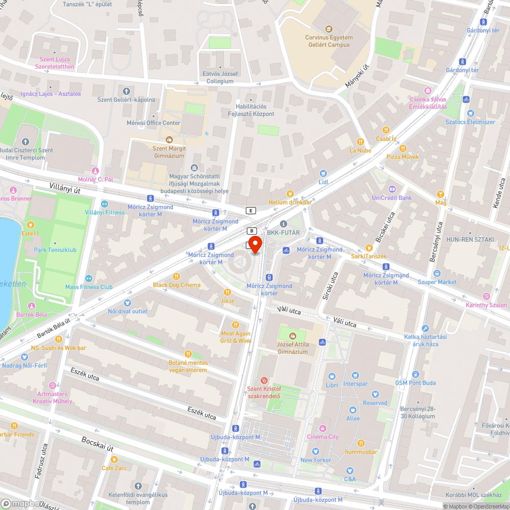 Bicikli tároló bejelentés helye