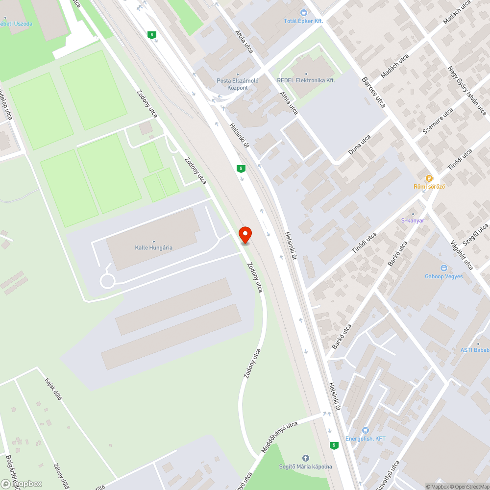 Útra belógó növényzet bejelentés helye