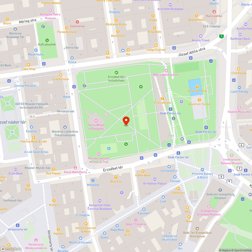 Erzsébet téren több helyen nem ég a lámpa este bejelentés helye