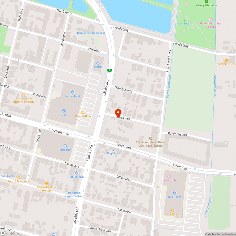 Szemetes utca bejelentés helye