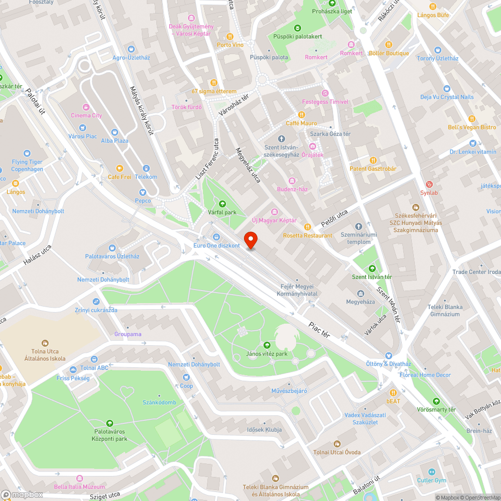 A fél világítás hibás bejelentés helye