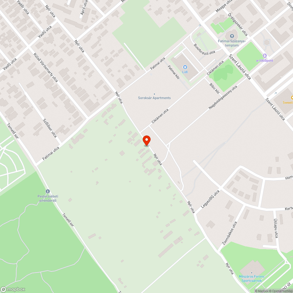 Elhagyott roncs bejelentés helye