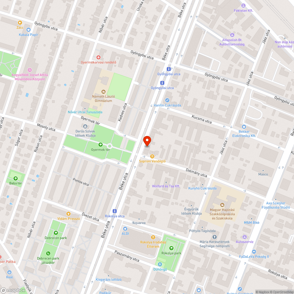 Botlásveszélyes fedél bejelentés helye