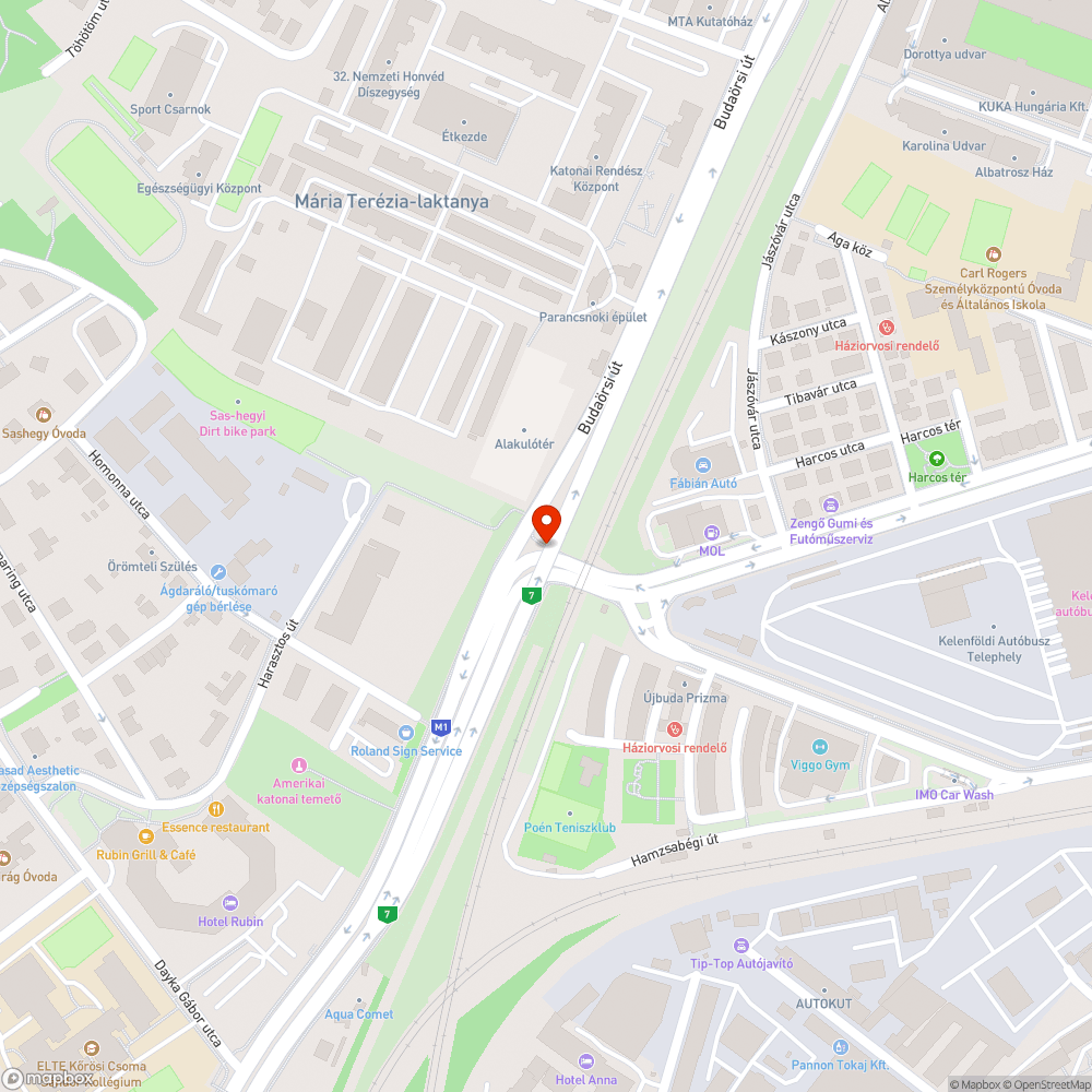 Budaörsi - Ajnácskő szemét harmadszor bejelentés helye