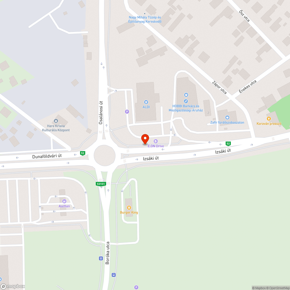 Dunaföldvári úton az ALDI előtti részen nem világ 3 egymás melletti lámpa. bejelentés helye