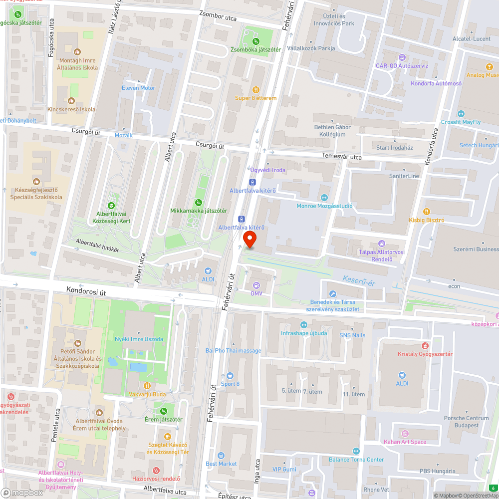 Keserű-ér fűnyírás, szemét bejelentés helye