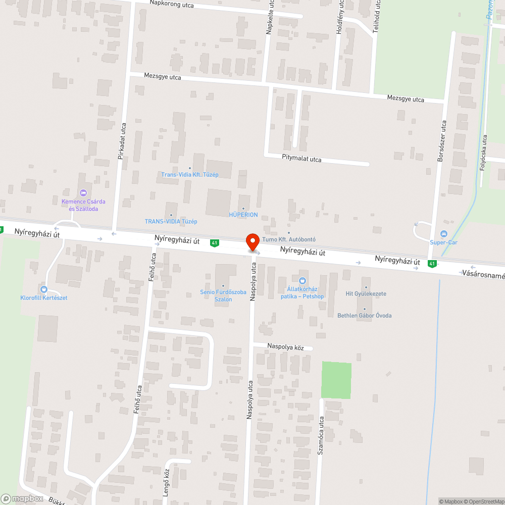 Gyorsaság bejelentés helye