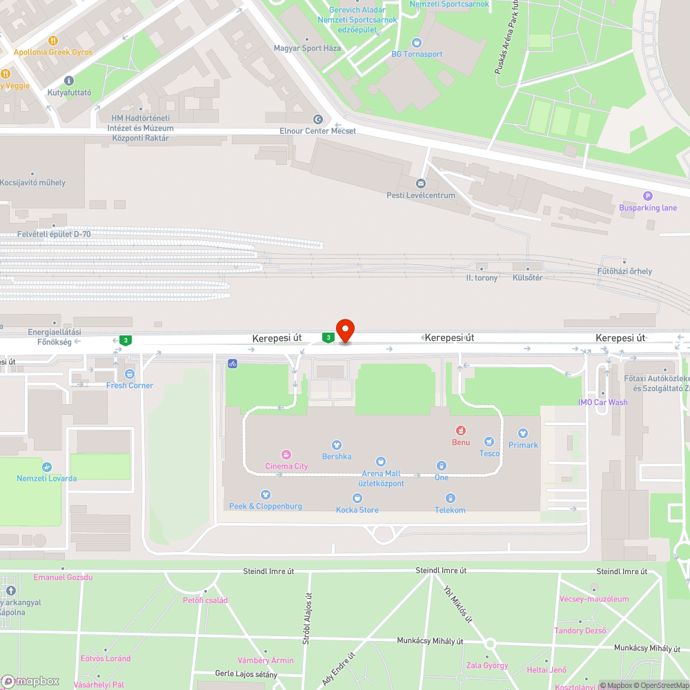 Leszakadt kuka bejelentés helye