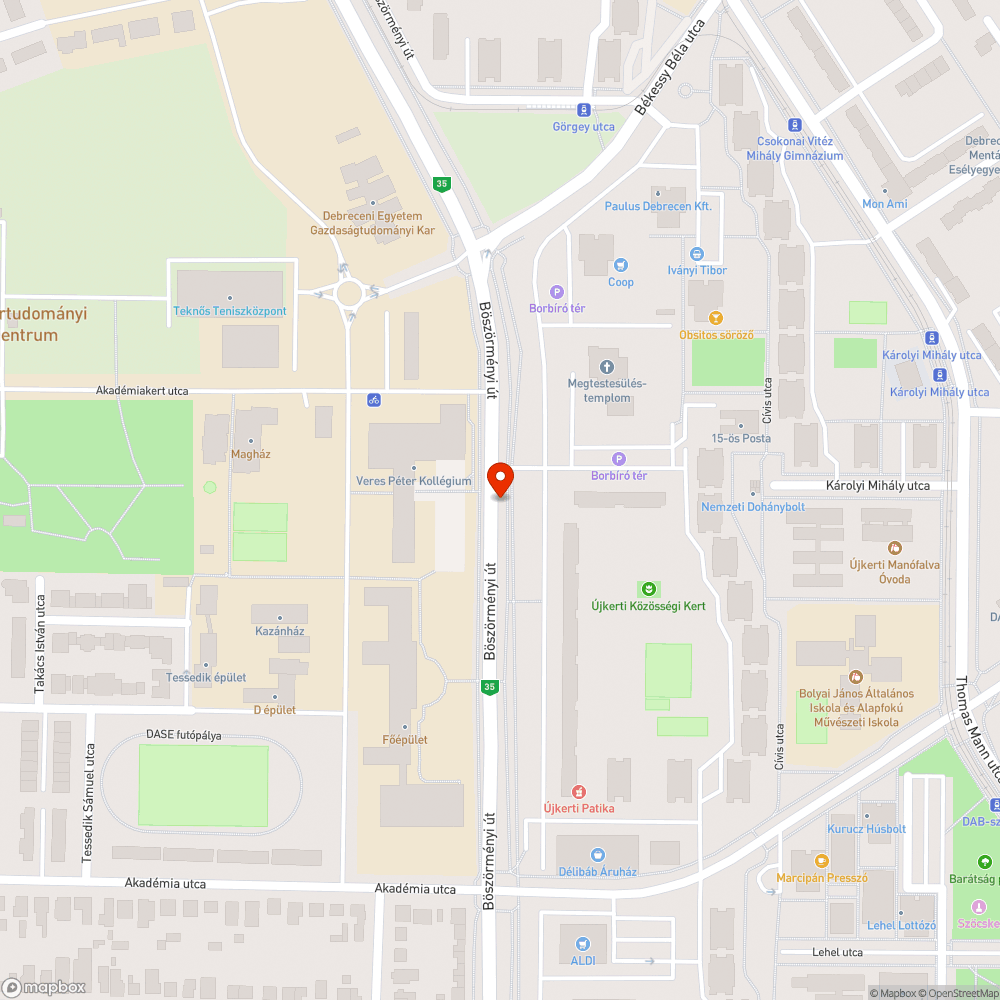 Szétesett lámpa bejelentés helye