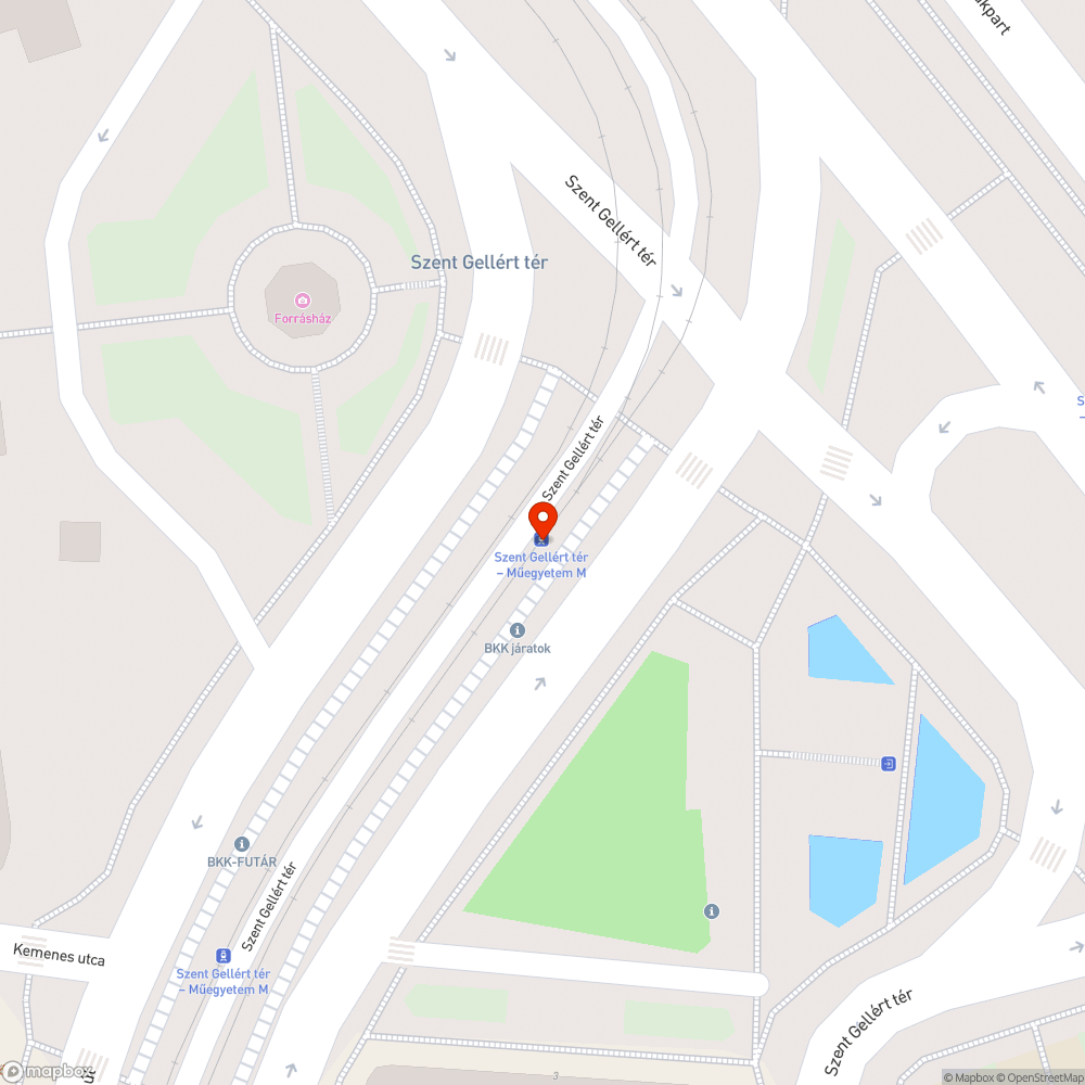 Elavult térkép (Szent Gellért tér) bejelentés helye