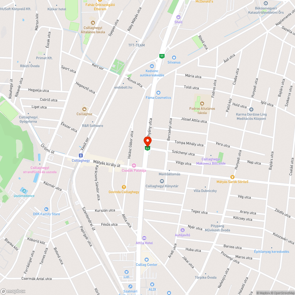 Megsüllyedt fedél bejelentés helye