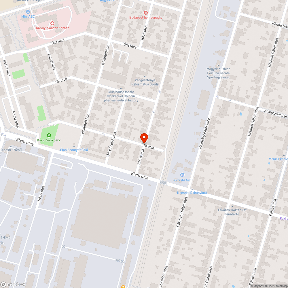 Rendszám nélküli autó Tó utca bejelentés helye