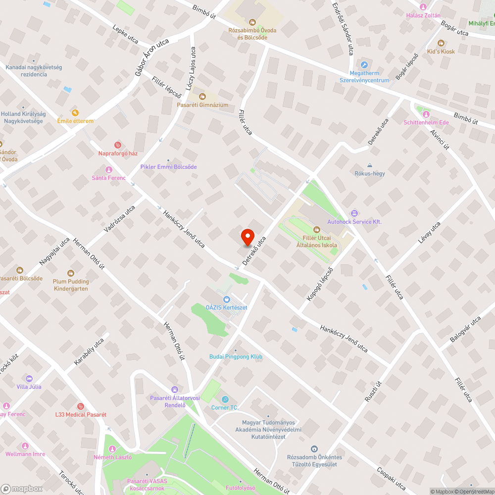 Kátyú bejelentés helye