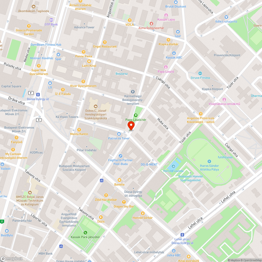 Kassák Lajos utca 45. telefonfülke bejelentés helye