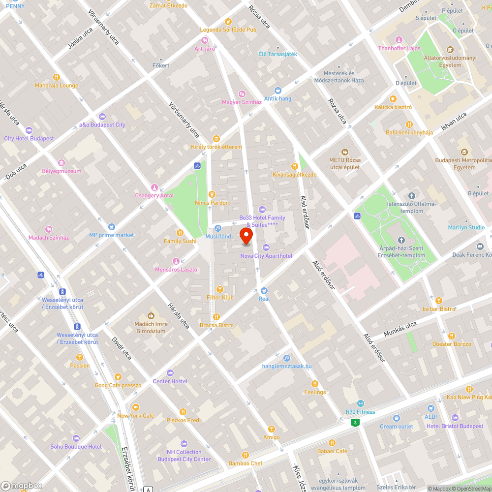 Összegraffitizett szekrény bejelentés helye