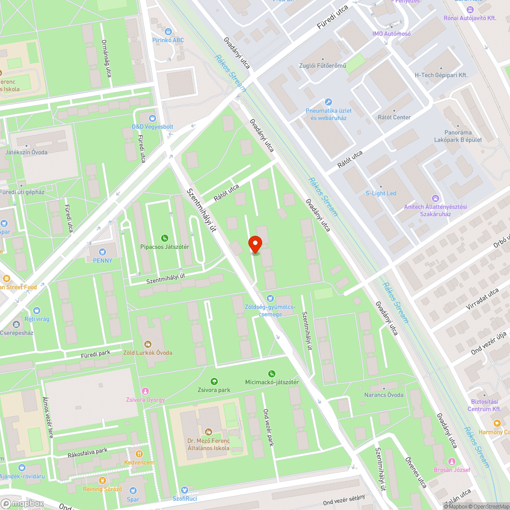 Elhagyott autó bejelentés helye