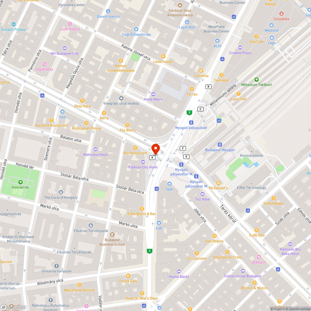 Bűzbomba bejelentés helye