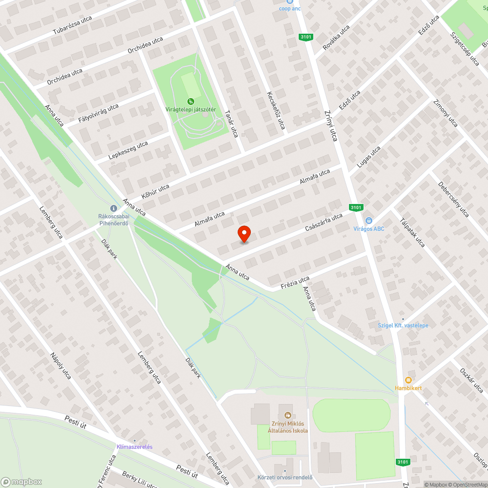 Kátyú az utcában bejelentés helye