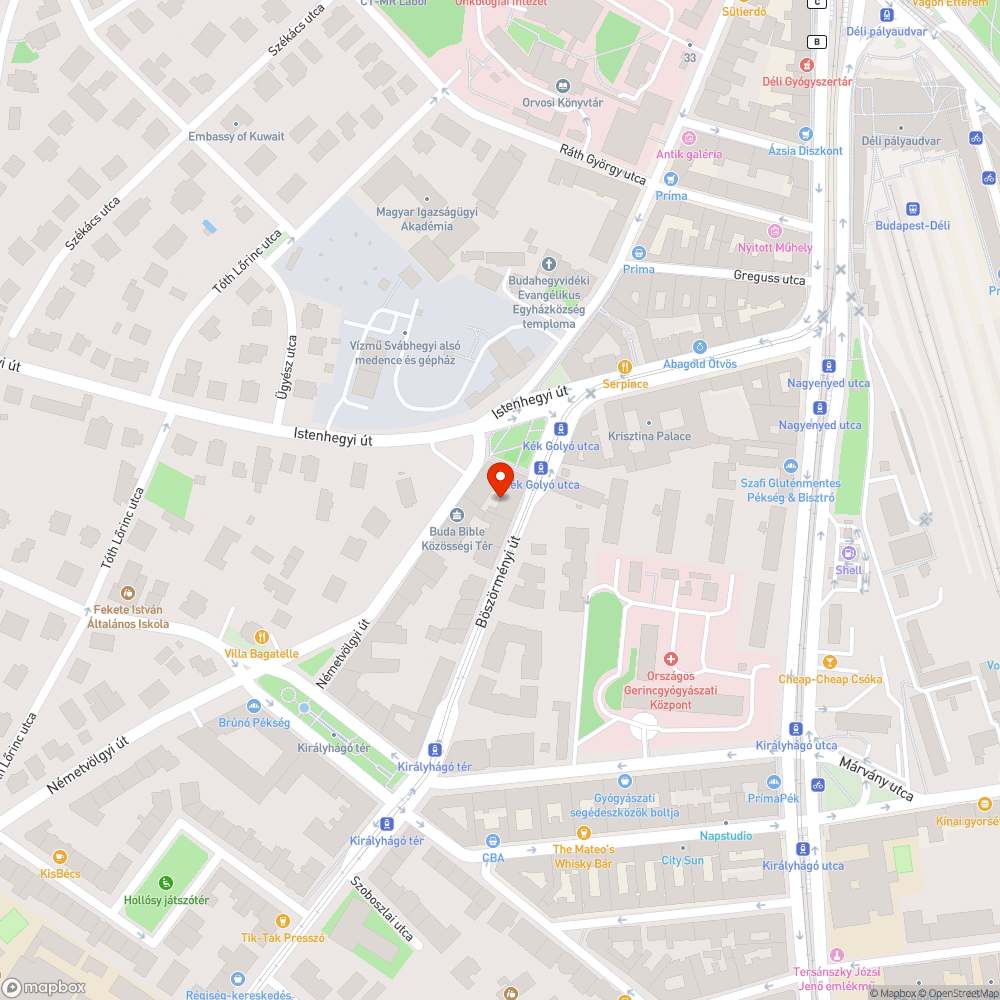 Böszörményi úti tábla bejelentés helye