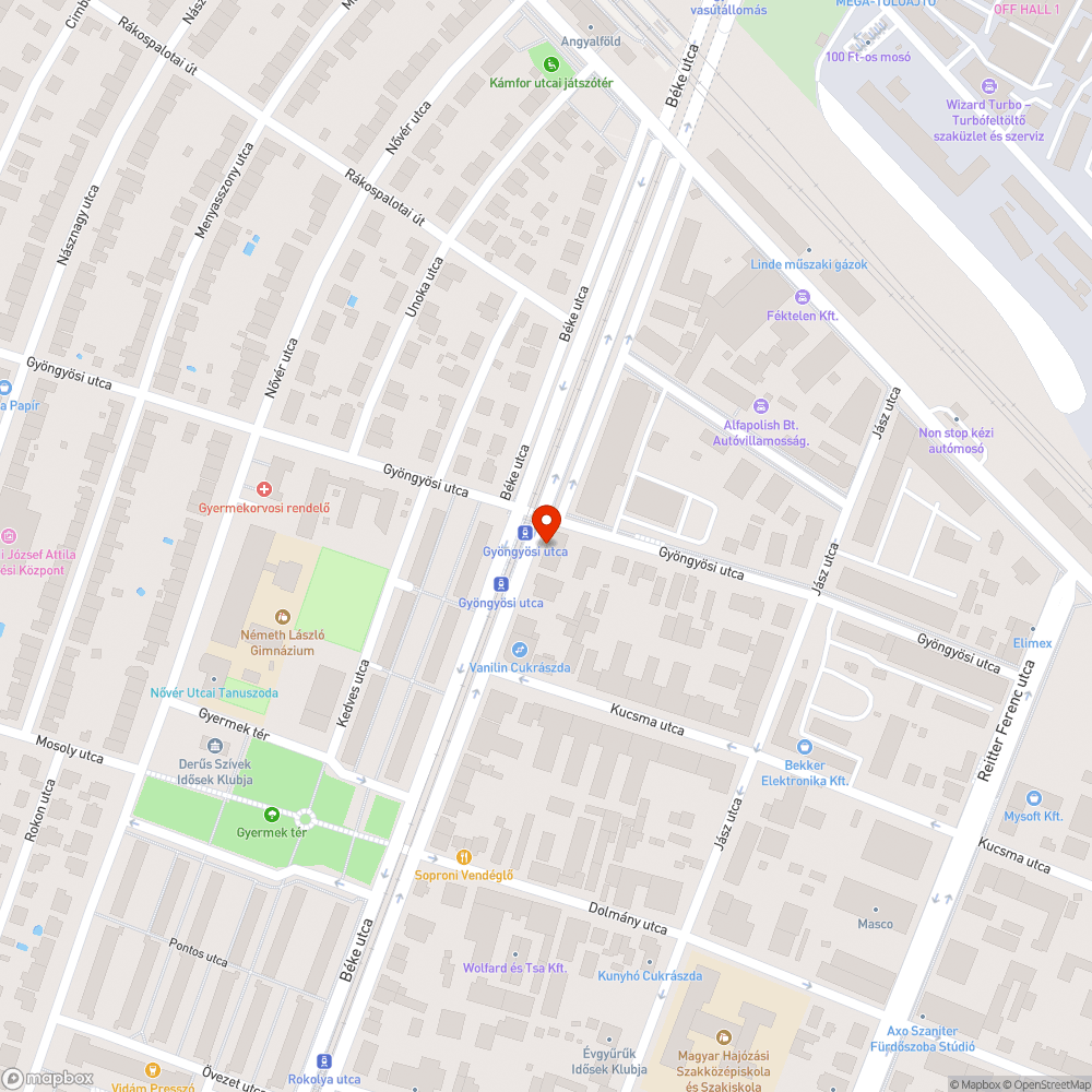 Zebra melletti kis kősziget sérült bejelentés helye