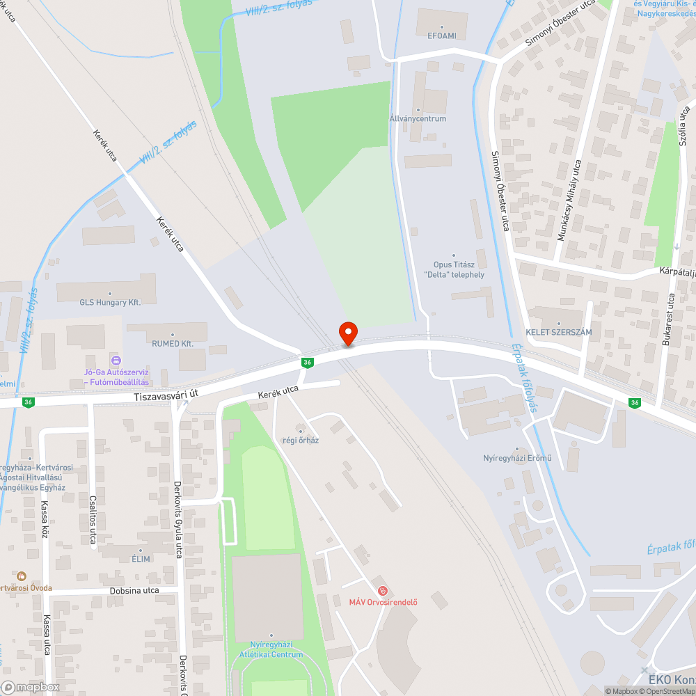 Beszakadt, gazos járda bejelentés helye