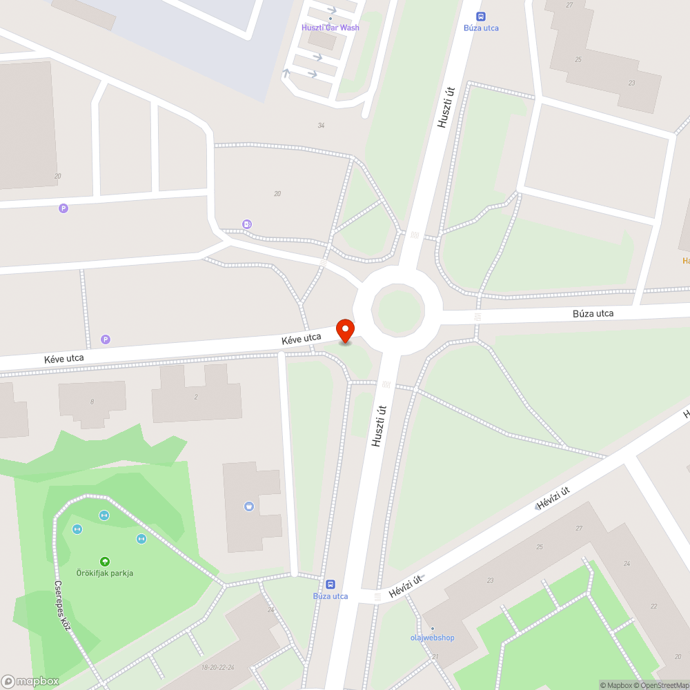 Kiszáradt fa bejelentés helye