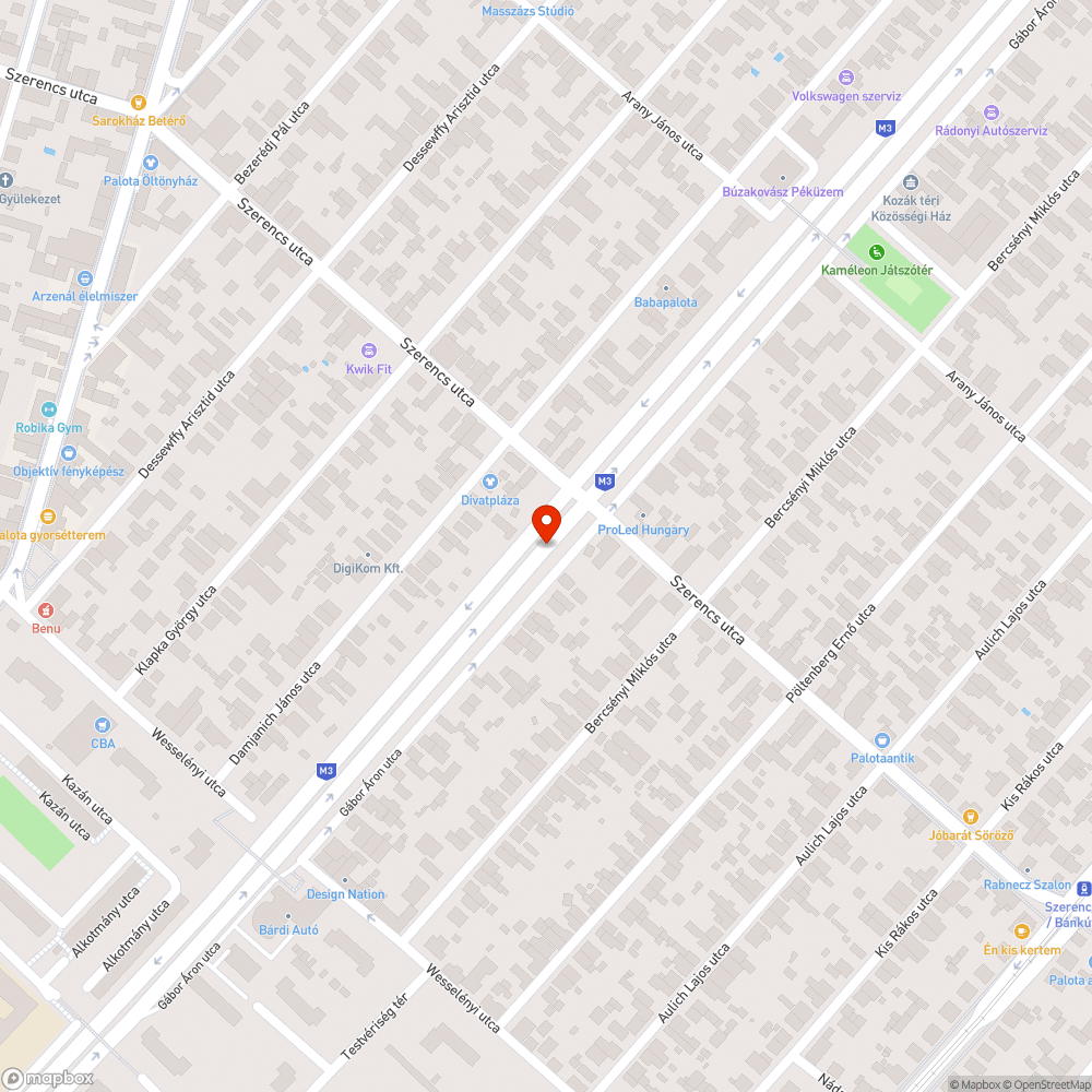 Hibás lámpa bejelentés helye