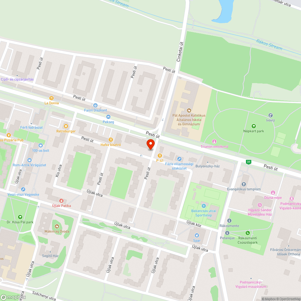 Pollerek a szélben bejelentés helye