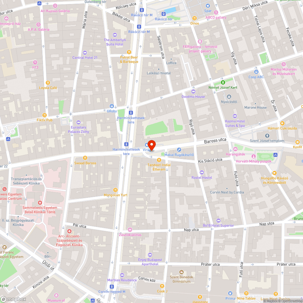 Buszmegálló szemetes bejelentés helye