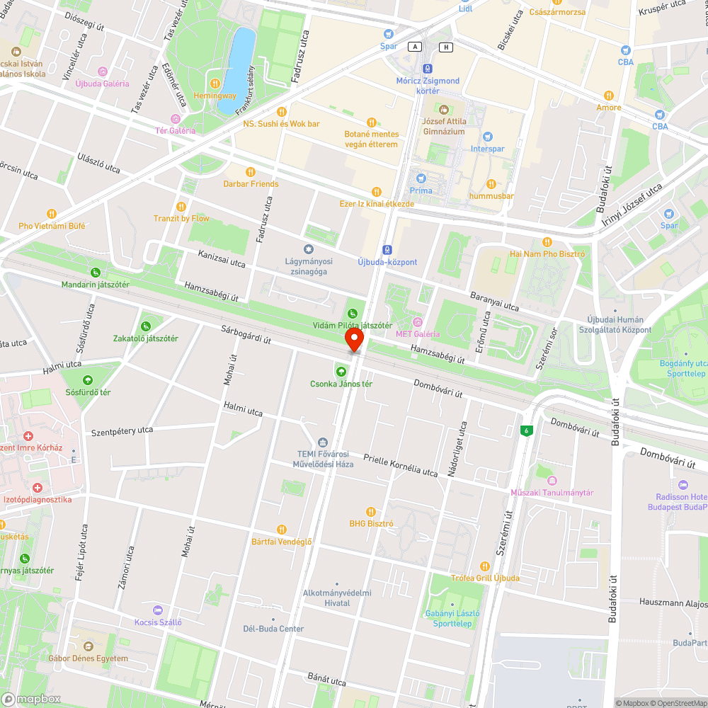 Szemétkupac a híd alatt bejelentés helye