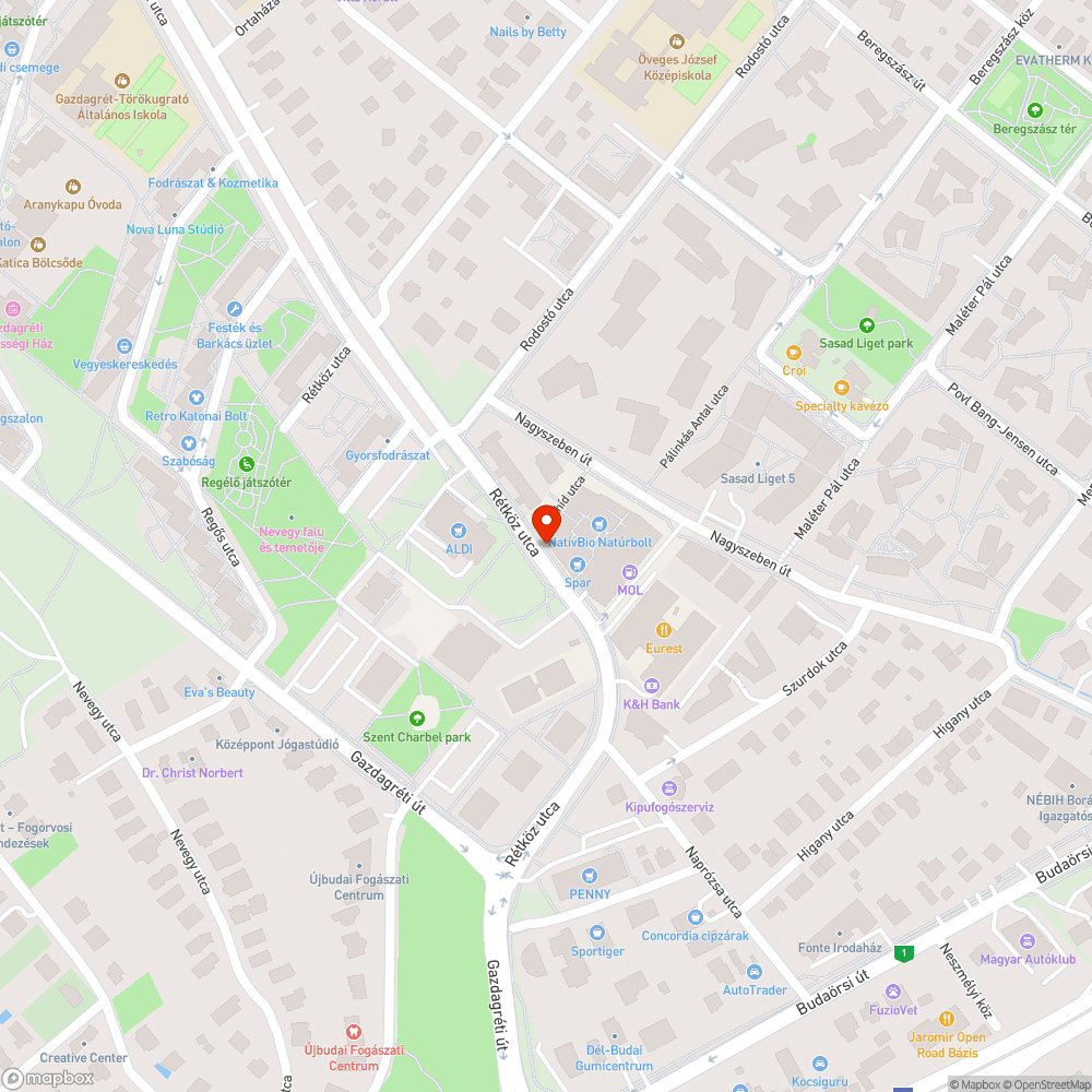 Szemét az Eleven center előtti buszmegállók kukáiban bejelentés helye