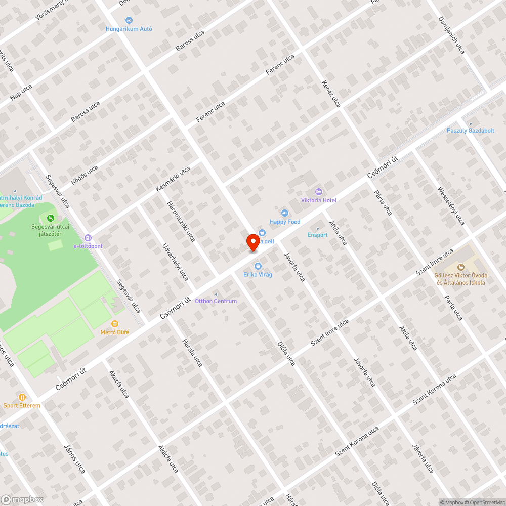 Közműaknafedél hiba bejelentés helye