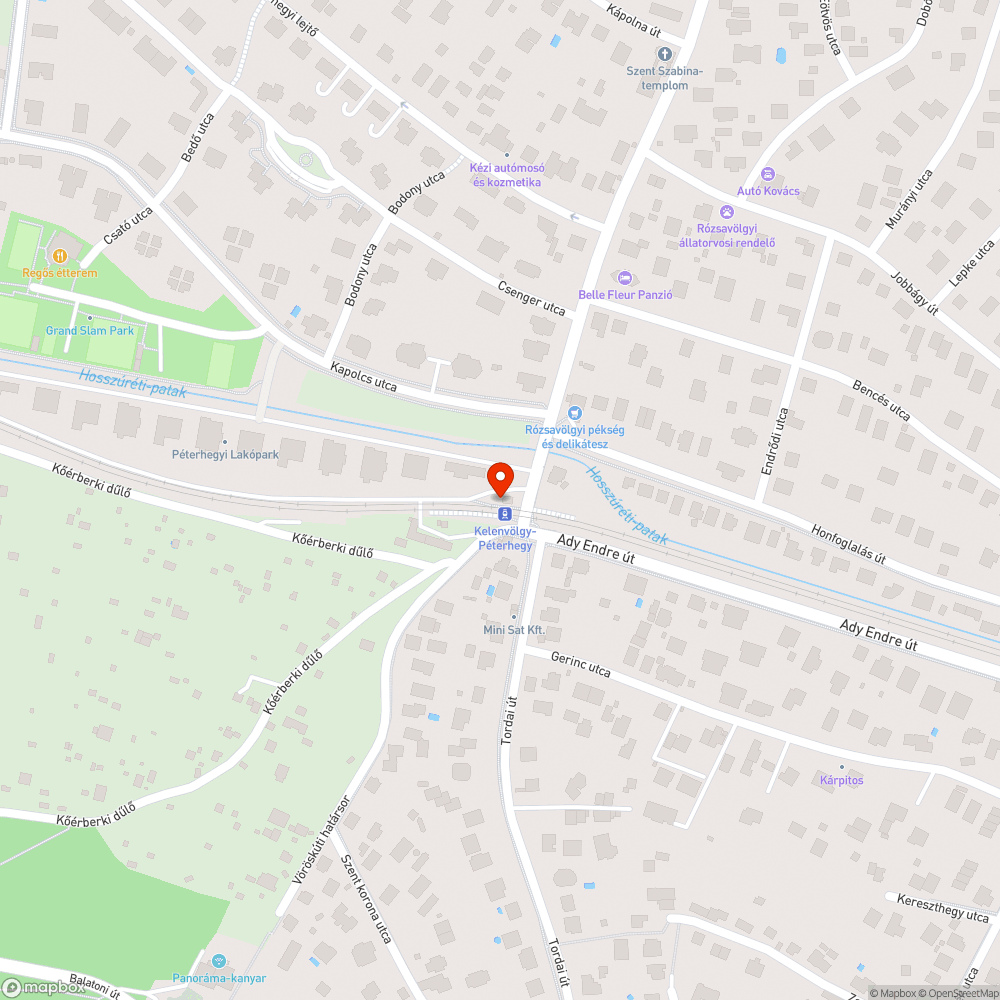 Betört üveg bejelentés helye