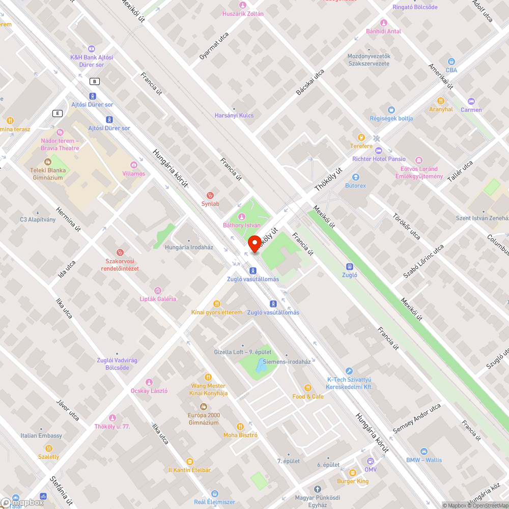 Útba süllyedt csatornafedél bejelentés helye