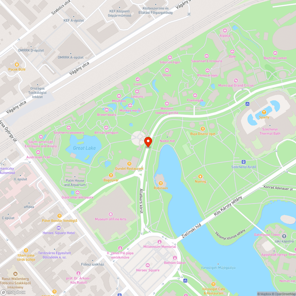 Kerékpártároló bejelentés helye